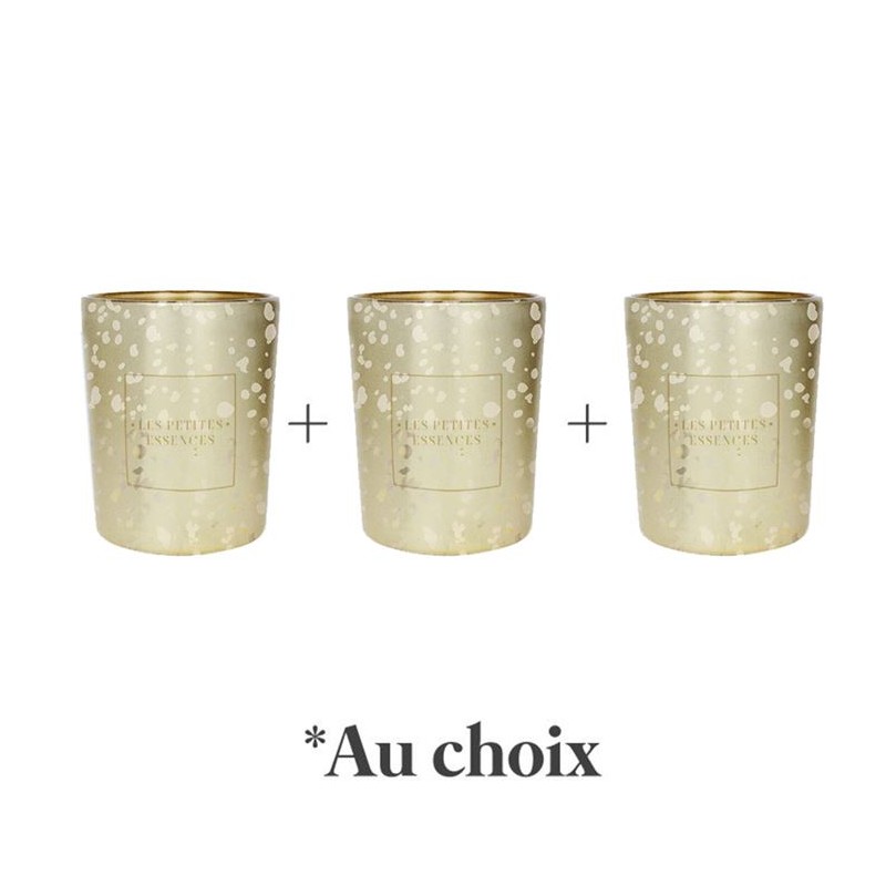 Lot 3 verres à bougie fantaisie