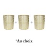 Lot 3 verres à bougie fantaisie